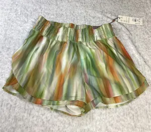 CALIA Womens High Rise Step Up Short 3 Inseam Abstract Print Green Orange XS NEW thumbnail 1