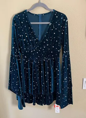 Cider Velvet Romper thumbnail 1