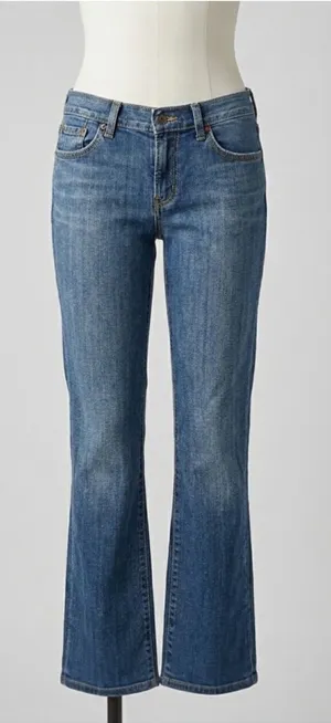 Lucky Brand Classic Rider Womens Medium Wash Bootcut Y2K Jeans Size 6 28in Short thumbnail 1