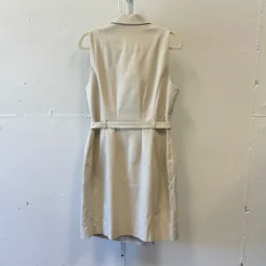 NWT Ann Taylor Sleeveless‎ Double Breasted Trench Dress Beige Tan Belted Size 10 thumbnail 2