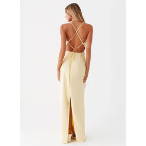 Peppermayo Indi Maxi Dress in Butter Yellow Size 0 thumbnail 9