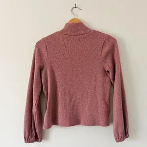 Madewell Pink Ribbed Mock Neck Shirt thumbnail 5