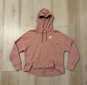 Nike Coral Cropped Hoodie Sweatshirt Women's Size Small thumbnail 1