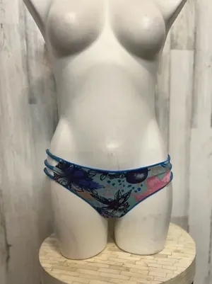 Double sided bikini bottom Blue thumbnail 1