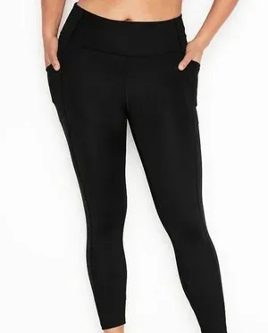 NWT victoria’s secret black on point flow essential legging 7/8 length. Size 8 thumbnail 1