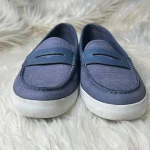 Cole Haan Penny Loafers Women's Size 8.5 B Nantucket Loafer Blue Crocodile thumbnail 6