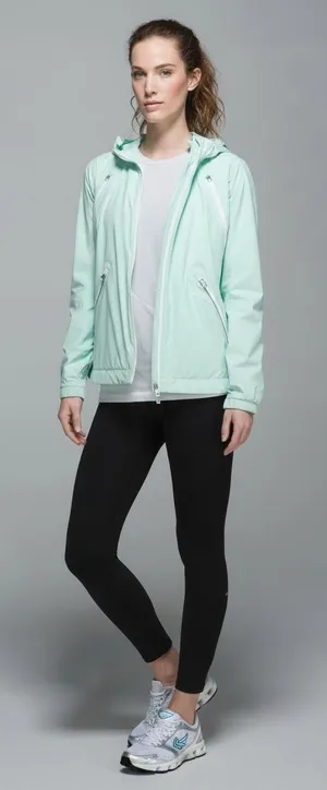 Lululemon Rise and Shine Jacket II Sea Mist‎ Water Resistant 10 thumbnail 1