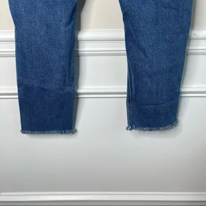 Revice Denim super high rise distressed‎ fray hem jeans thumbnail 7