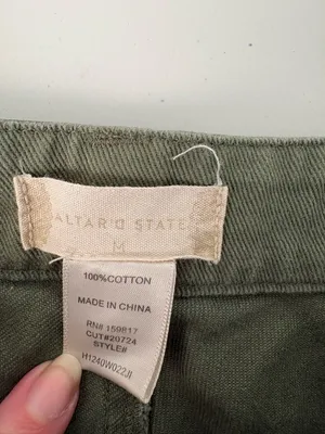 Altard state green cargo wide leg cotton Pants‎ Size Medium EUC thumbnail 9