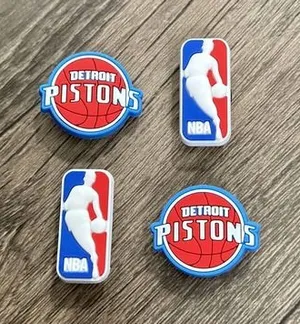 Crocs Detroit Pistons Basketball Team Charm For Shoe Charms - 4 Pieces thumbnail 1
