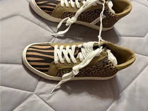 American Eagle Faryl Robin Animal Print High Top Sneakers Size 7 NWT thumbnail 7