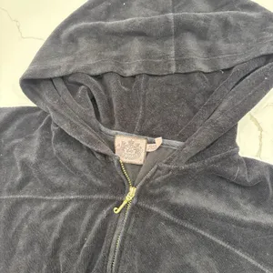 Juicy Couture Coverup Womens Size Small Black Terry Dress Beach Pool Hooded Y2K thumbnail 3