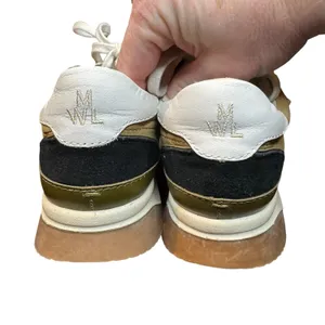 Madewell MWL Shoes Womens Size 7 Beige Leather Colorblock Casual‎ Sneakers thumbnail 7