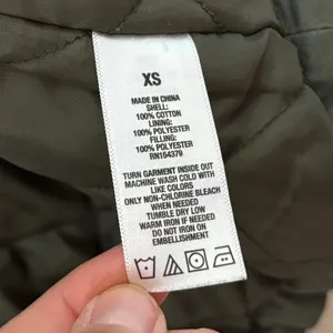 Aeropostale Utility Parka Jacket Olive Green Quilted Lined Hooded Anorak XS thumbnail 10