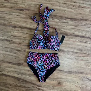 Tempt Me Womens Bikini Set High Waisted Push Up Halter Leopard‎ Print 2 Piece M thumbnail 7