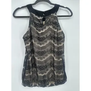 Vintage Wrapper Y2K Halter Top Black‎ Lace Whimsigoth Dark Fairy Grunge Small thumbnail 5