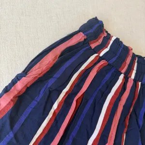 Angie Striped High Rise‎ Elastic Waist Shorts Navy Red Pink Small thumbnail 3