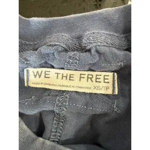Free‎ People We The Free Womens XS Blue Short Sleeve Exposed Seam Boxy T-Shirt thumbnail 4