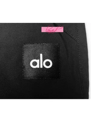 Alo All That Trousers Black High-Rise Waist Waisted Joggers Hiking Outdoor Pants thumbnail 13
