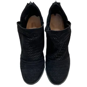 Report Footwear (7.5) Geometric Shapes Cut Out 2.5" Heel Ankle Booties thumbnail 2