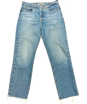 Levi's True VTG‎ 90's Wedgie High Rise Straight Leg Button Fly Med Wash Jeans 27 thumbnail 1
