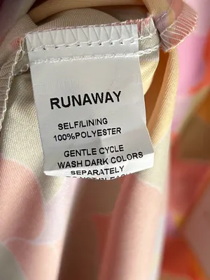 NWT Runaway The Label Mindy Midi Dress Sage Floral Halter Satin Small thumbnail 9