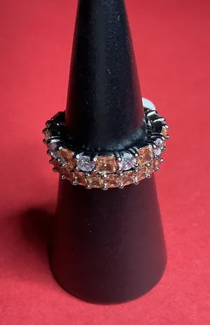 Bomb Party RBP8424 “Paint The Town” Lab Created Topaz on Hematite Sz 10 Ring NWT thumbnail 1