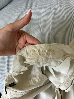 Cream American Eagle Cargo Pants thumbnail 3