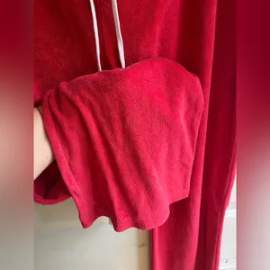 Tommy Girl Jeans Vintage 2002‎ Y2K Hot Pink Terrycloth Tie Waist Pants Sz Large thumbnail 5