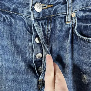 We The Free Jeans Straight Leg Raw Hem Medium Wash Women's Size‎ 25 Boho thumbnail 7