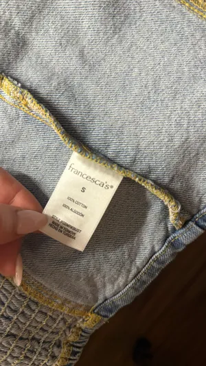 Francesca's Denim Tube Top 🩵🤠 thumbnail 5