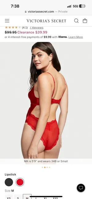 Victorias Secret Tied With A Bow Teddy thumbnail 2