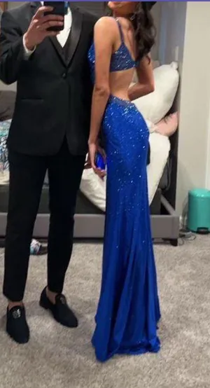Prom dress Blue Size 4 thumbnail 3