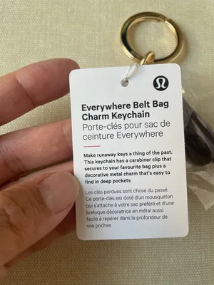 Lululemon Everywhere Belt Bag Charm Keychain - Goodnight Plum/Gold thumbnail 7