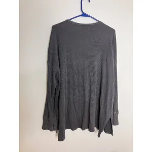 OFFLINE by Aerie Waffle Henley Women XL Gray Excellent Thumbhole 2162-1396 thumbnail 7