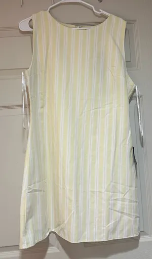 Lulus Dress Mini Yellow striped  thumbnail 1