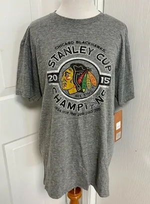 Chicago Blackhawks NHL Retro Brand Tee I5 thumbnail 1