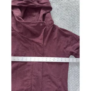 Lululemon Wrap Up Jacket Heathered Bordeaux Drama Soft French Terry Hoodie Sz 10 thumbnail 8