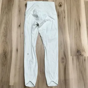 Lululemon White Lace Band Leggings Women’s 6 thumbnail 5