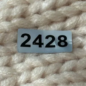 Simplee Women’s Size M Ivory Cream Berry Pattern Sweater Knit Open Cardigan thumbnail 10