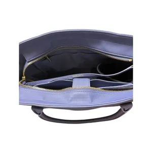 Dagne Dover Signature Legend Coated Canvas Tote Blue thumbnail 8