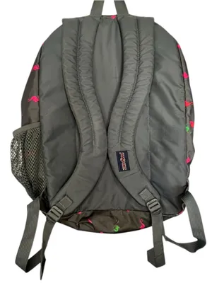 Jansport Grey And Pink Seahorse Print School Travel Laptop Book Bag Backpack thumbnail 6