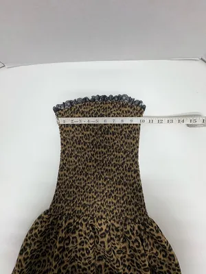 Sky to Moon Leopard Print‎ Strapless Tube Dress - Size S. thumbnail 8