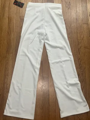 Sensational Collection White High-Waist Sailor Style Wide Leg Pants Large NWT thumbnail 5
