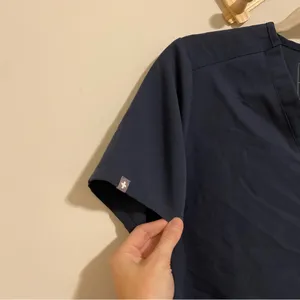 Figs Blue/Gray Technical Collection Scrub Top size Small thumbnail 2