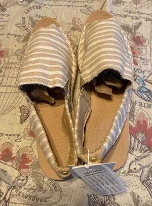 NWT Reef Escape Sling TX Natural Stripes Slingback Sandals Women Size 9 thumbnail 1