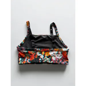 OFFLINE by Aerie Goals Floral Medium Support Sports Bra Black Multi S NWT thumbnail 2