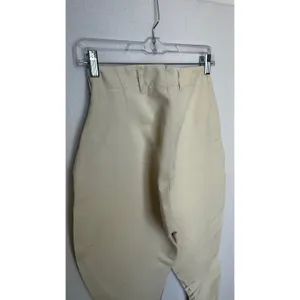 1970s Vintage Equestrian Riding Breeches Cream XXS XS Side Zip Jodhpurs thumbnail 15