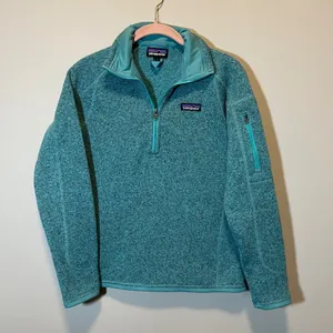 Patagonia Better Sweater 1/4 Zip Fleece Pullover Teal Heather Women's Small thumbnail 1