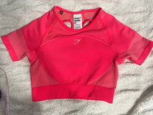 Gymshark Ultra Seamless Crop TopSlim Fit. thumbnail 1